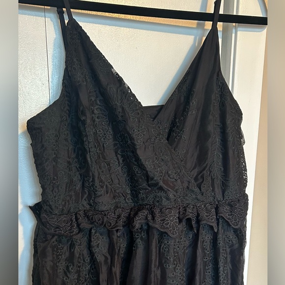How Much I Love You Black Eyelet Tiered Midi Dress - size XL - Picture 3 of 7